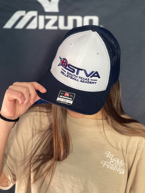 White w/Full  STVA Logo Trucker Hat